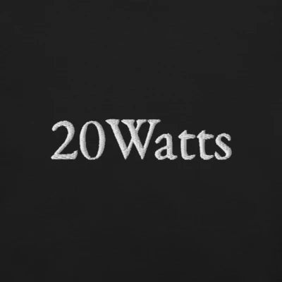 20Watts embroidered